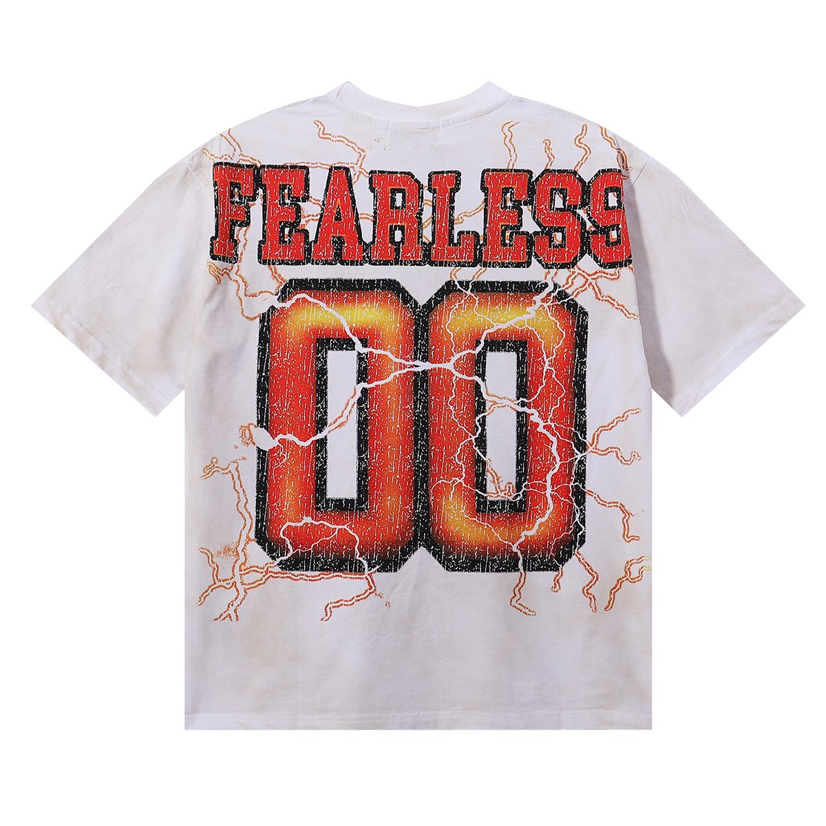 MAJESTIK Fearless 00 Football Bear Graphic T-Shirt
