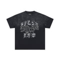 FIRST ROW Wake Up and Be Fierce Skull Appliqué T-Shirt